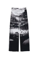 womens melody ehsani as above so below lounge pant (black)