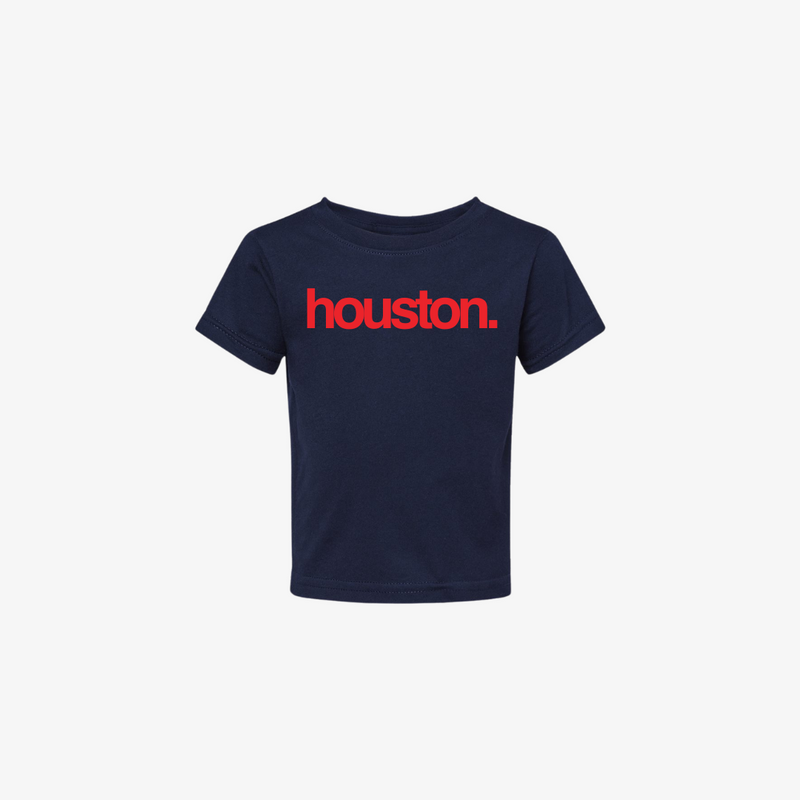 kids premiumgoods. houston. s/s tee (navy/red)