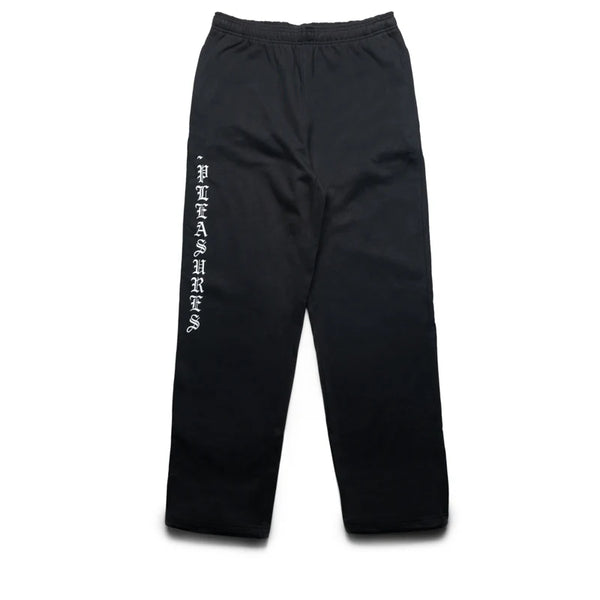 mens pleasures pipe sweatpants (black)