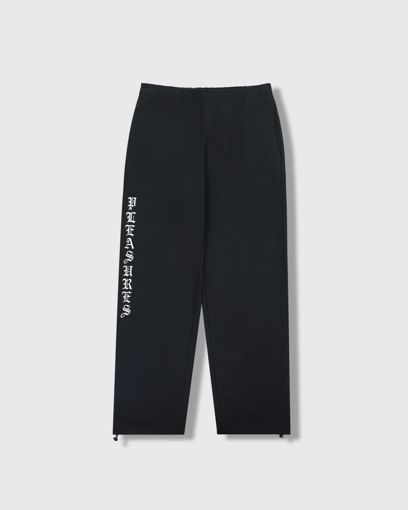 mens pleasures pipe sweatpants (black)
