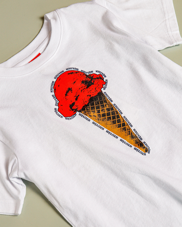kids icecream mint s/s tee (white)