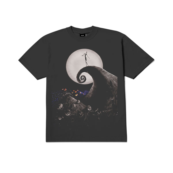 mens huf spiral hill s/s tee (black)