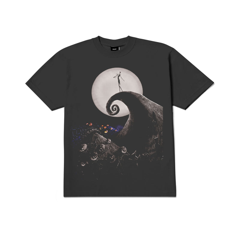 mens huf spiral hill s/s tee (black)