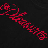 mens pleasures scrawl s/s tee (black)