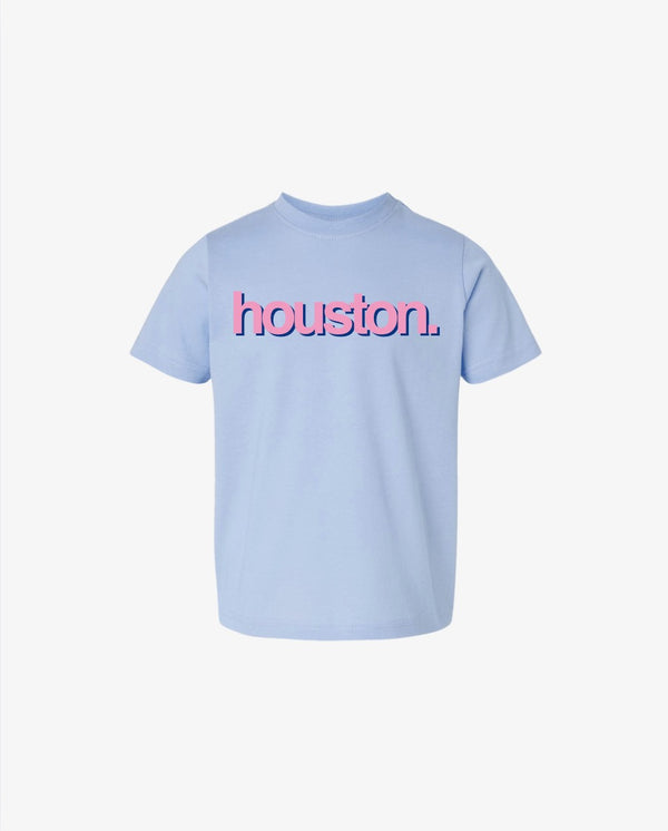 kids jack and jill houston chapter tee (lt blue/pink)