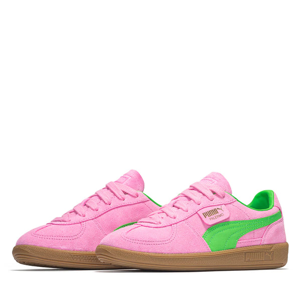 womens puma palermo special (pink delight/green/gum)