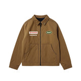 mens huf toyota trailhunter work jacket (brown)