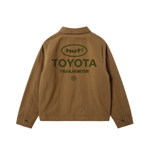 mens huf toyota trailhunter work jacket (brown)