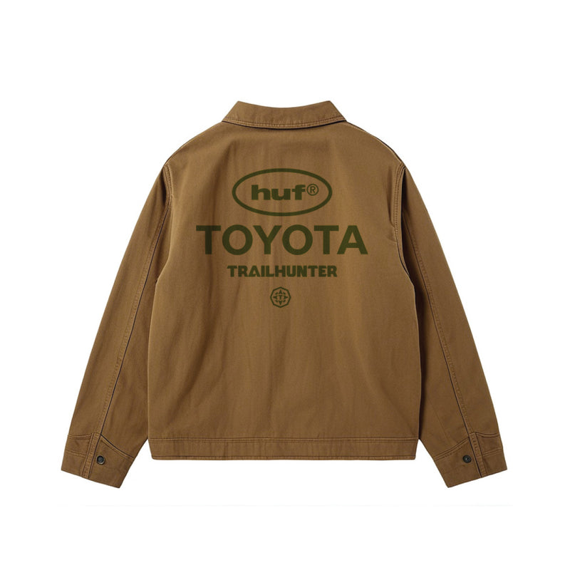 mens huf toyota trailhunter work jacket (brown)