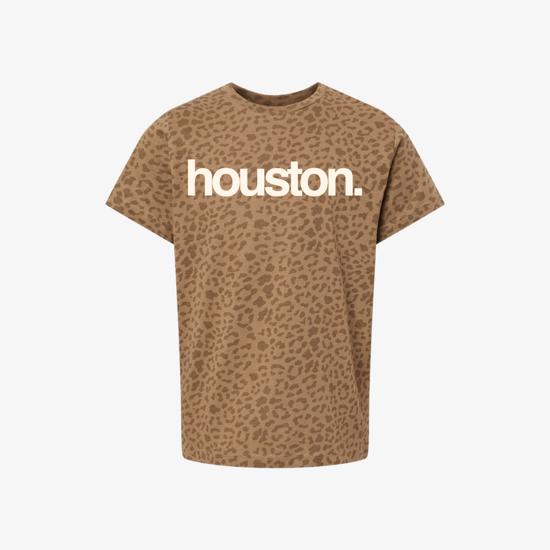 kids premiumgoods. houston. s/s tee (leopard)