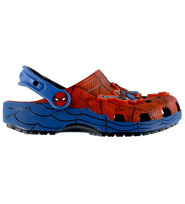 preschool crocs x spiderman web classic clog (multicolor)