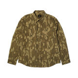 mens huf warped camo corduroy shirt (muted camo)