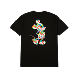 mens huf x disney worldwide tour silhouette s/s tee (black)