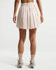 womens nike sportswear mid rise pleated skirt (chalk)
