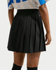 womens nike sportswear mid rise pleated skirt (black/black)