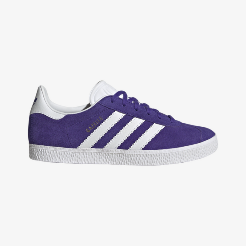 gradeschool adidas gazelle (energy ink/purple/white)