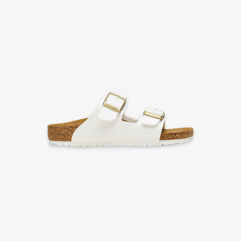 toddler birkenstock arizona kids (patent white)