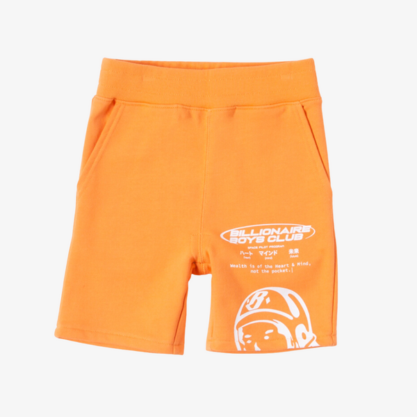 kids billionaire boys club pilot sweatshorts (bird of paradise)