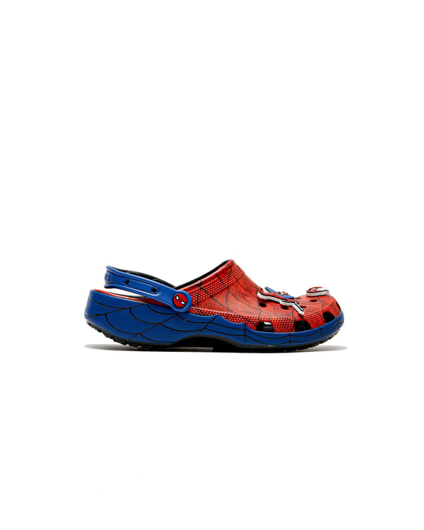 mens crocs x spiderman web classic clog (multicolor)