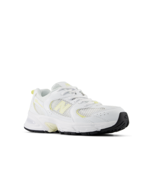 gradeschool new balance 530 (white/yellow)