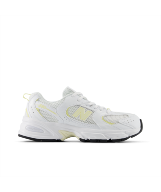 gradeschool new balance 530 (white/yellow)