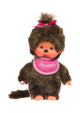 monchhichi girl with pink bib