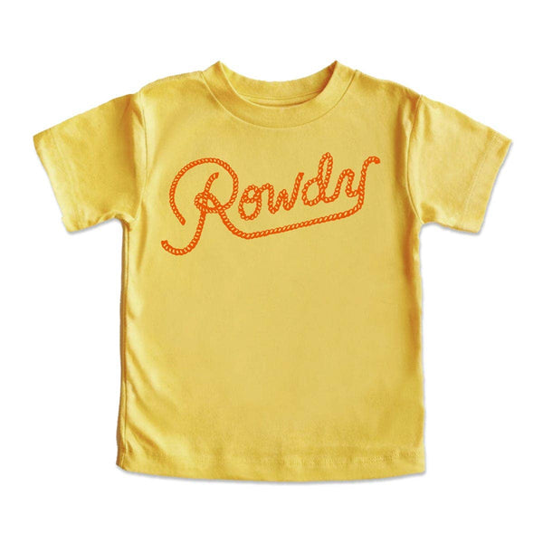 kids rowdy s/s tee (yellow)