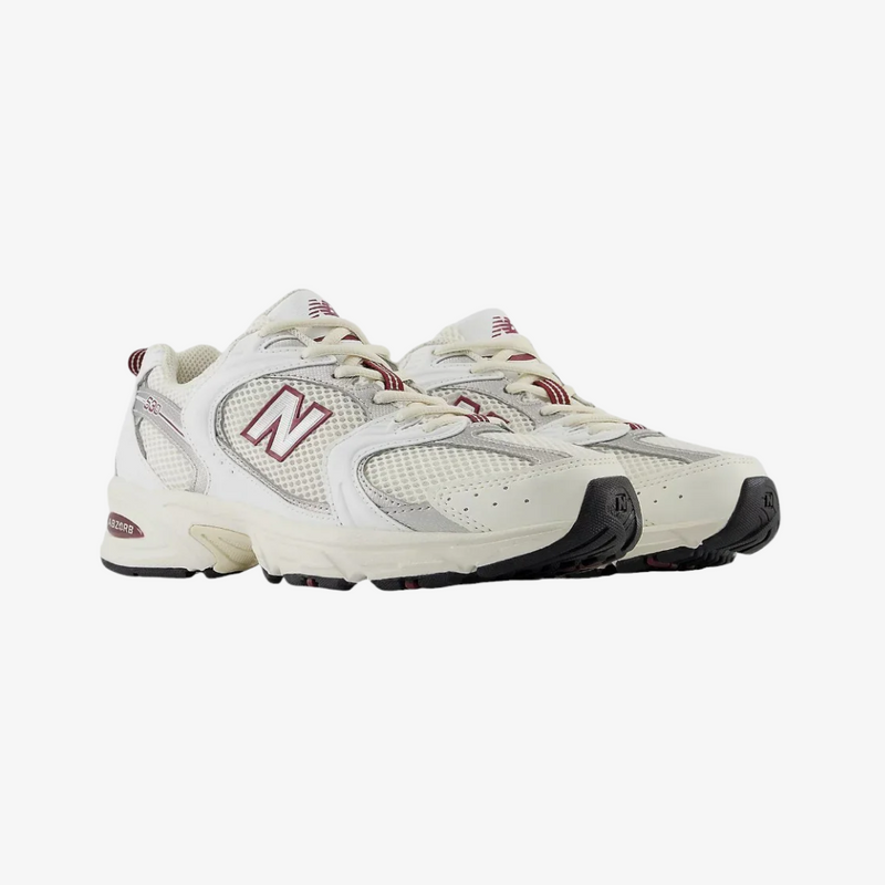 gradeschool new balance 530 (sea salt/mercury red)