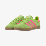 womens adidas gazelle indoor (semi lucid lime/lucid pink)