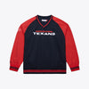 mens mitchell & ness nfl nylon pullover current houston texans (navy)