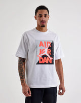 mens jordan air stack graphic s/s tee (white)