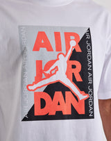 mens jordan air stack graphic s/s tee (white)