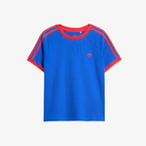 kids adidas 3s ringer s/s tee (blue/red)