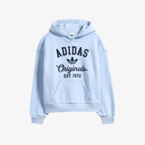 kids adidas varsity fleece hoodie (sky blue)