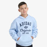 kids adidas varsity fleece hoodie (sky blue)