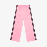 kids adidas wide leg firebird pant (pink/black)
