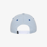 malbon grasse seersucker dad hat (blue/white)