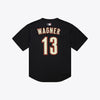 mens mitchell and ness billy wagner practice jersey (black/red)