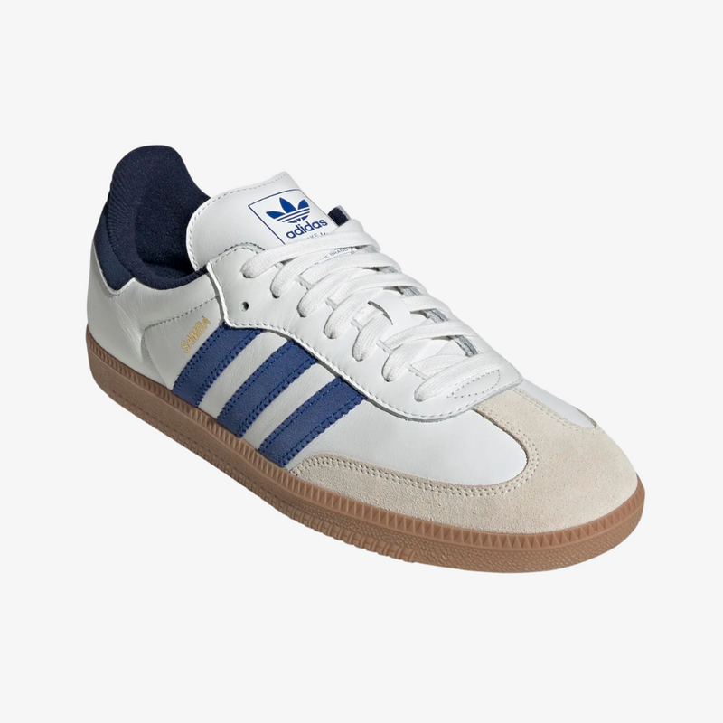 mens adidas samba og (white/royal blue)