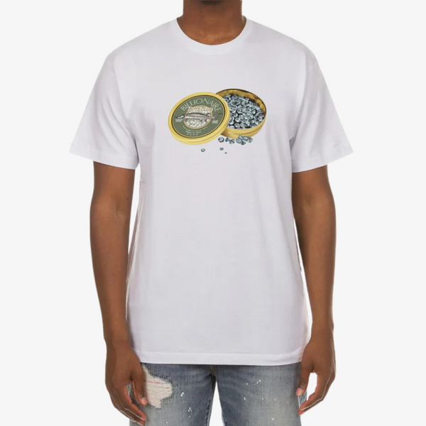 mens billionaire boys club fine cut s/s tee (white)