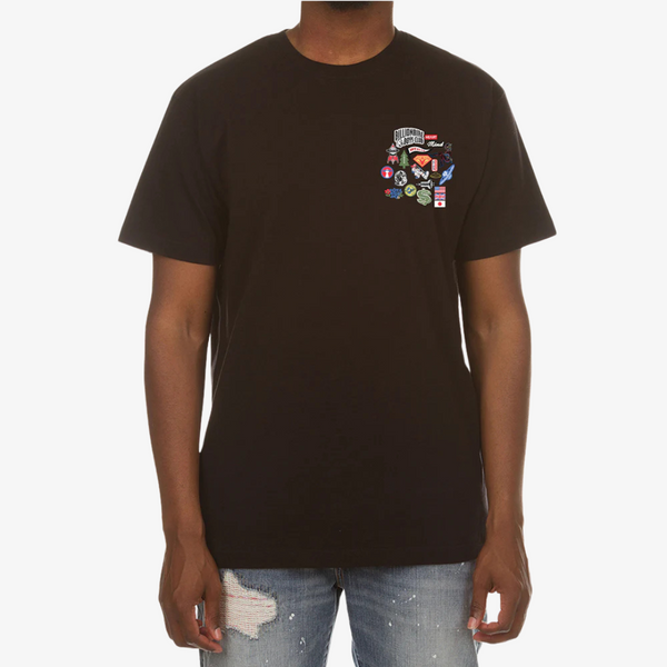 mens billionaire boys club gtr s/s tee (black)