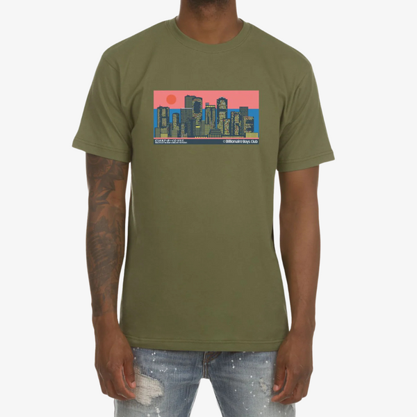 mens billionaire boys club lights s/s tee (loden green)