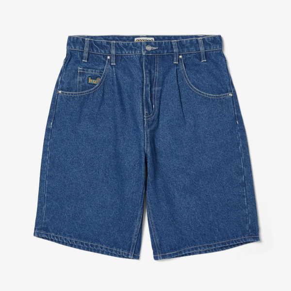 mens huf cromer short (stone wash indigo)