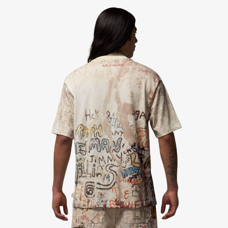 mens jordan 85 heritage s/s tee (cream)