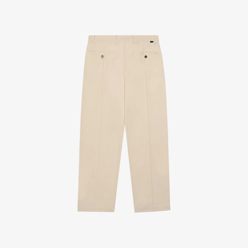 mens malbon golf cannes pleated trouser pant (ivory)