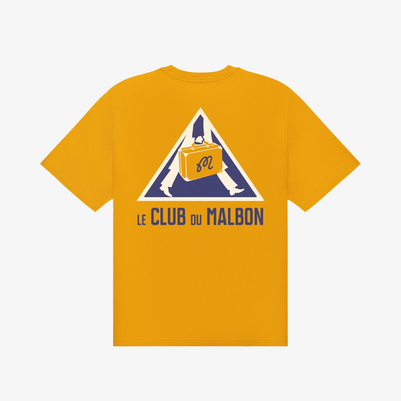 mens malbon golf voyage s/s tee (gold)