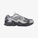 mens saucony grid aura x (grey/silver)