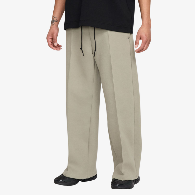 mens nike tech fleece wide leg pant (light army)