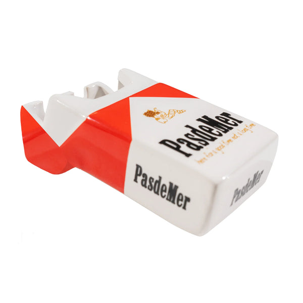 pasdemer not a long time ashtray (white/red)