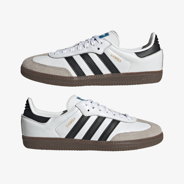 preschool adidas samba og (white/black/gum)